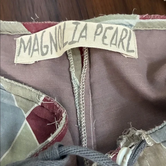 Magnolia Pearl Patchwork Pants with Red and Green Pants & Jumpsuits